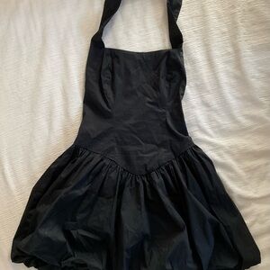 Urban Outfitters Black Halter Bubble Dress
